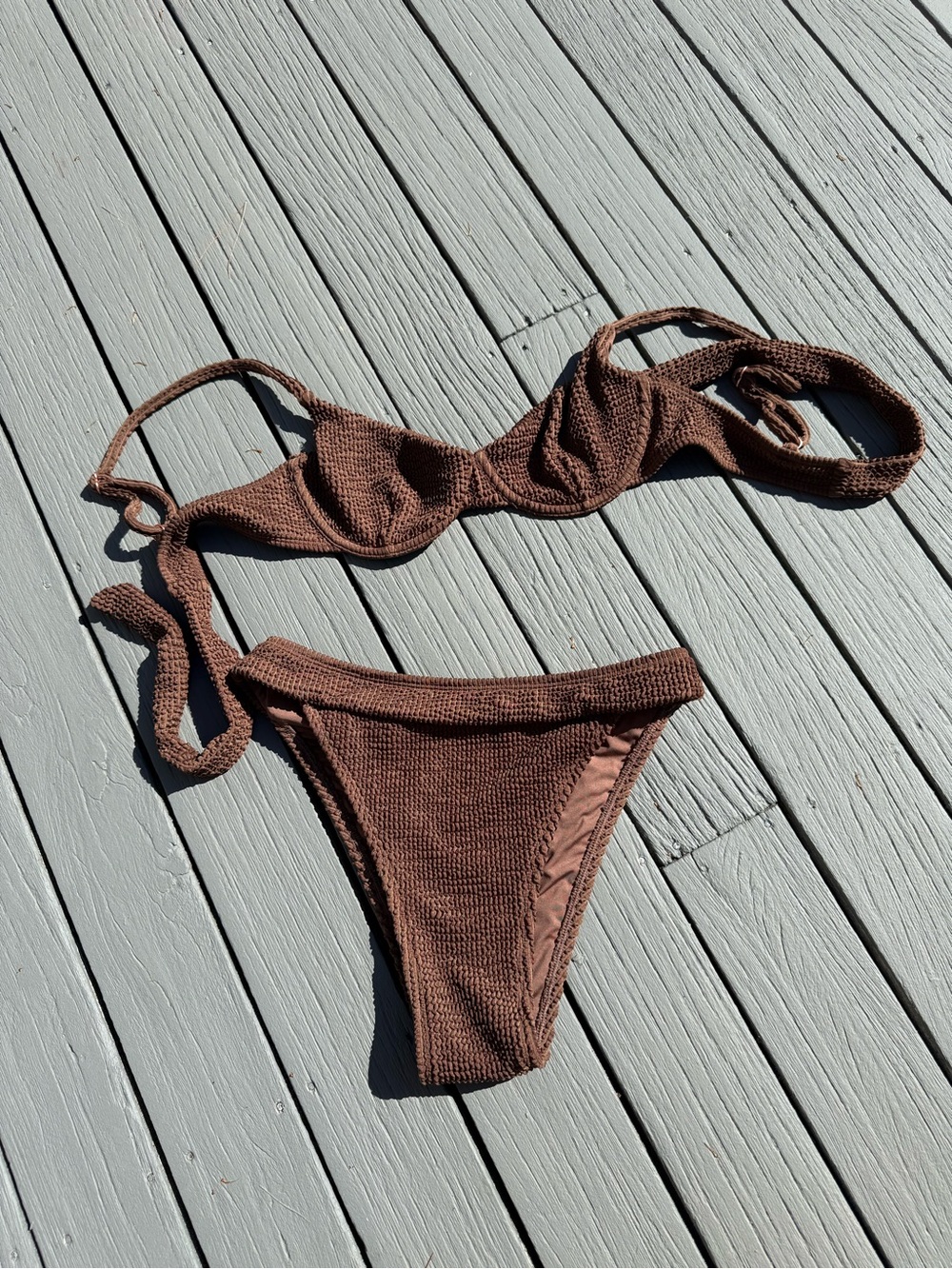 Somerfield Swim high cut crinkled bikini